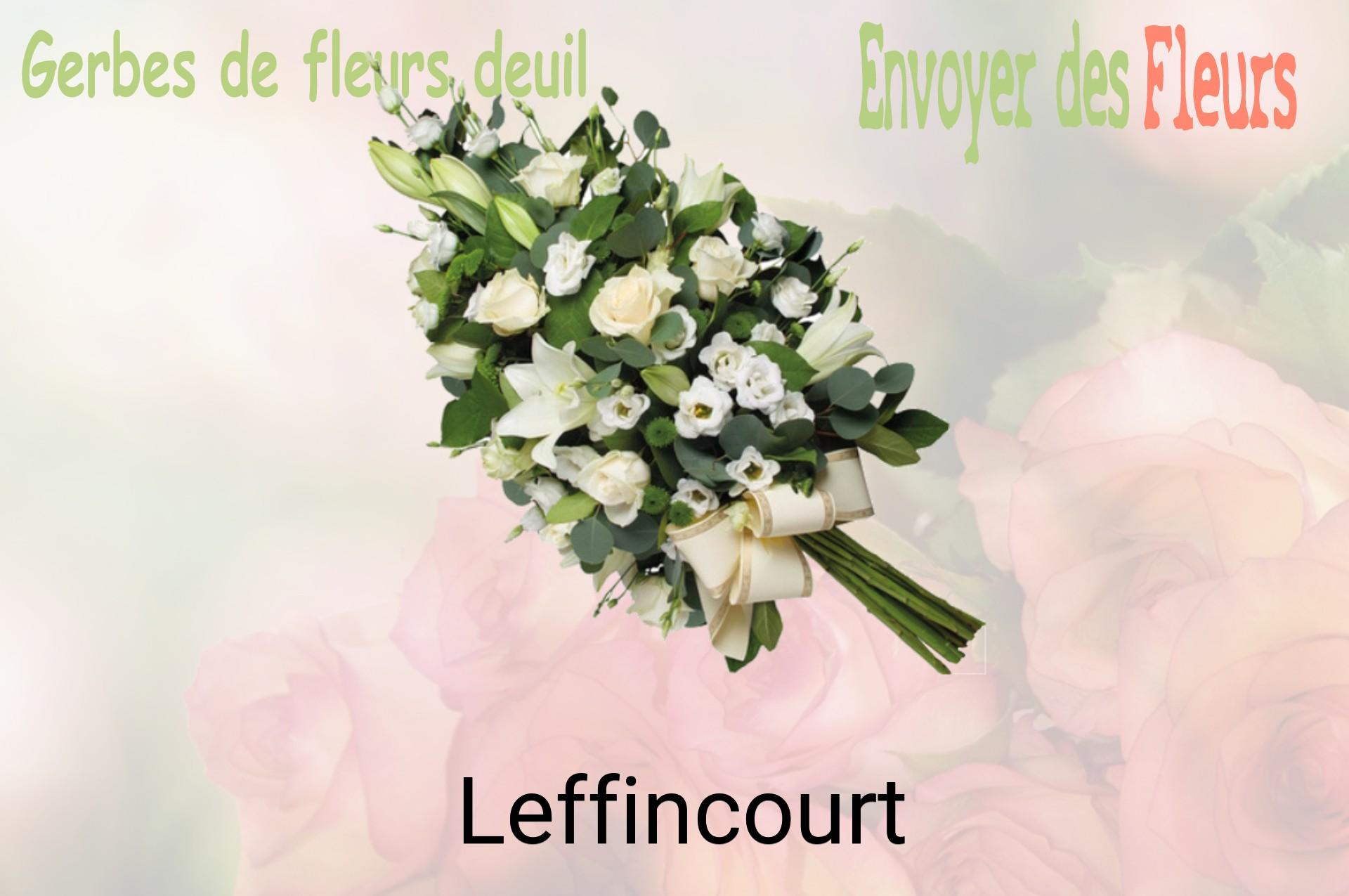 Gerbe de fleurs de deuil livrée à Leffincourt